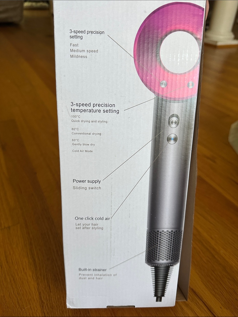 - Lavender - Leafless Hair Dryer - w/1 attachment and wall mount - Picture 5 of 5